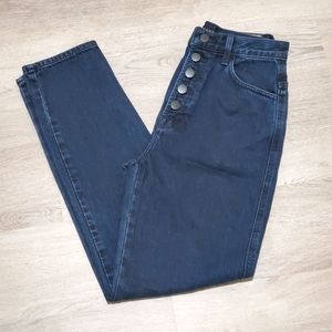J Brand Button Fly Dark High-Waist Crop Jeans Sz. 23